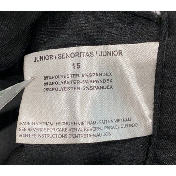 Bongo -colorful pant with front zipper pocket stretch skinny pant junior size 15 - Picture 3 of 5